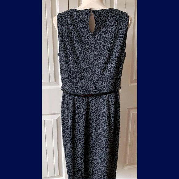 💥2/$30 Jones & Co. Animal Print Dress sz 12 - Picture 3 of 15